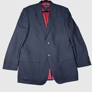 Vintage Tommy Hilfiger Navy Blue Suit Sport Jacket‎ Men's Size 42R Wool EUC